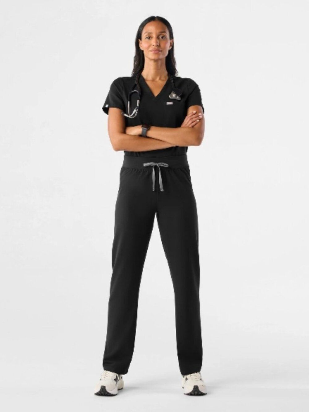 Like New! FIGS Livingston High-Rise Straight-Leg Scrub Pant Navy Size L/P